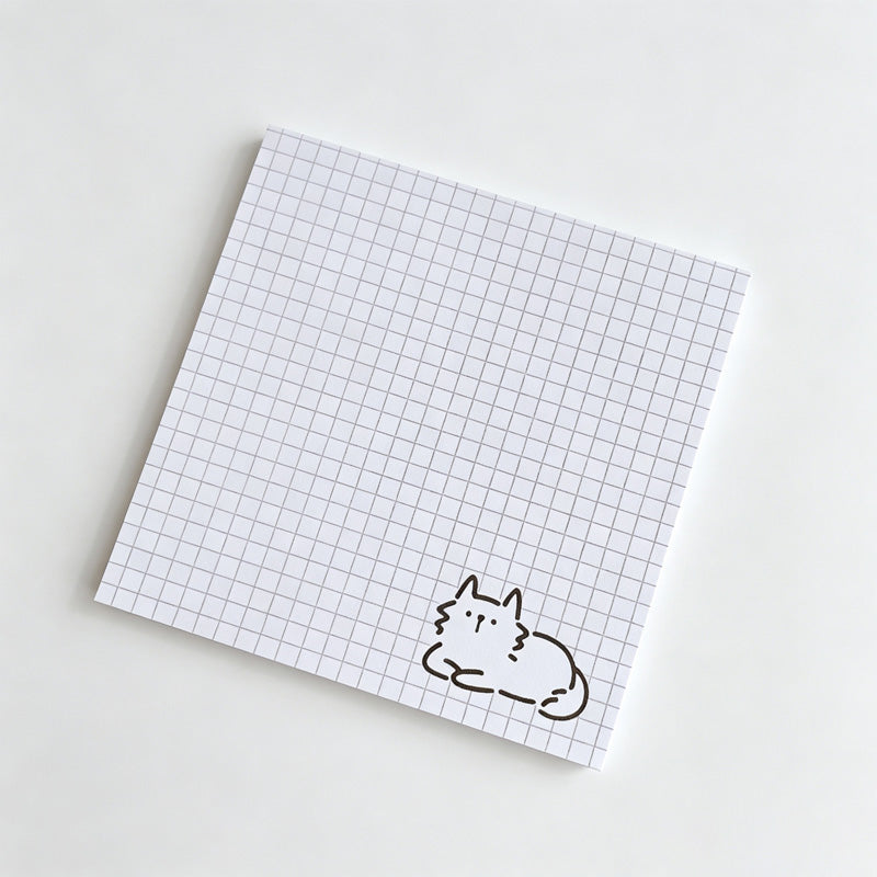 Line Cat Memo Non-Sticky Notes