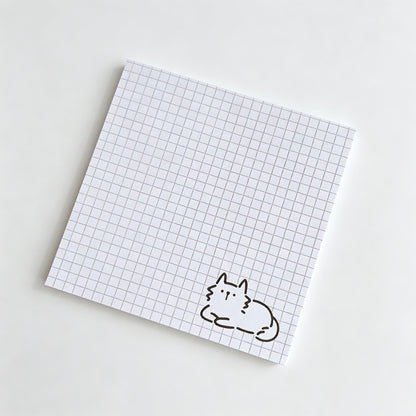 Line Cat Memo Non-Sticky Notes