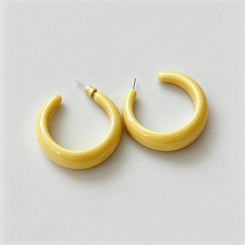 Vintage Modern C Shaped Earrin - Shopdayla Wholesale - #2930