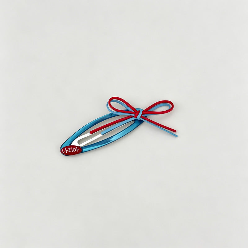 Bow Decor Alloy BB Hair Clips