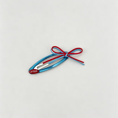 Bow Decor Alloy BB Hair Clips