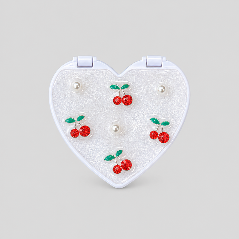 Heart Shape Mirror Phone Charms
