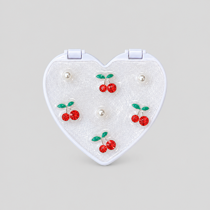 Heart Shape Mirror Phone Charms