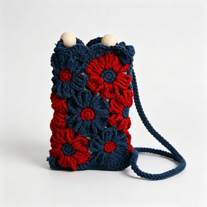 Crochet Flower Phone Pouch