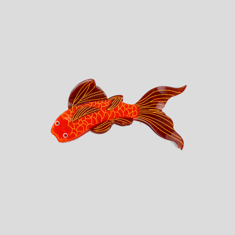 Koi Fish Acetate Hair Claw