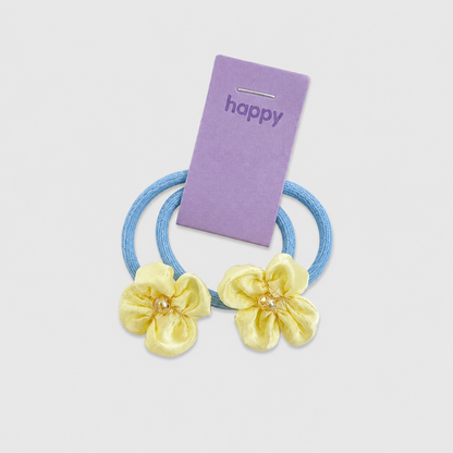 Flower Set Hair Tie