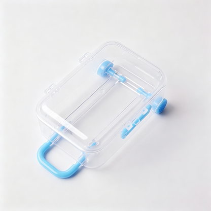 Mini Rolling Luggage Shaped Storage Box