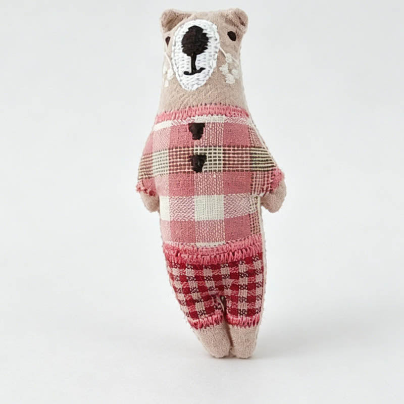 Stuffed House Bear Brooch