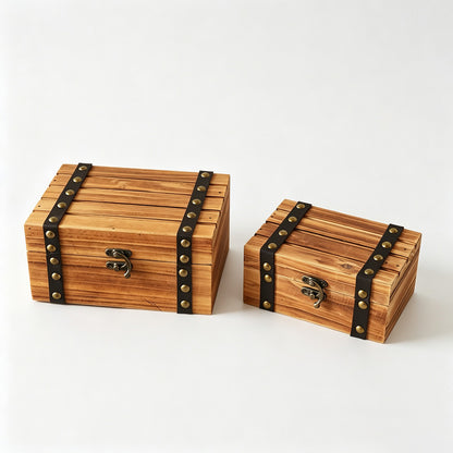 2PCS Wooden Storage Desktop Set