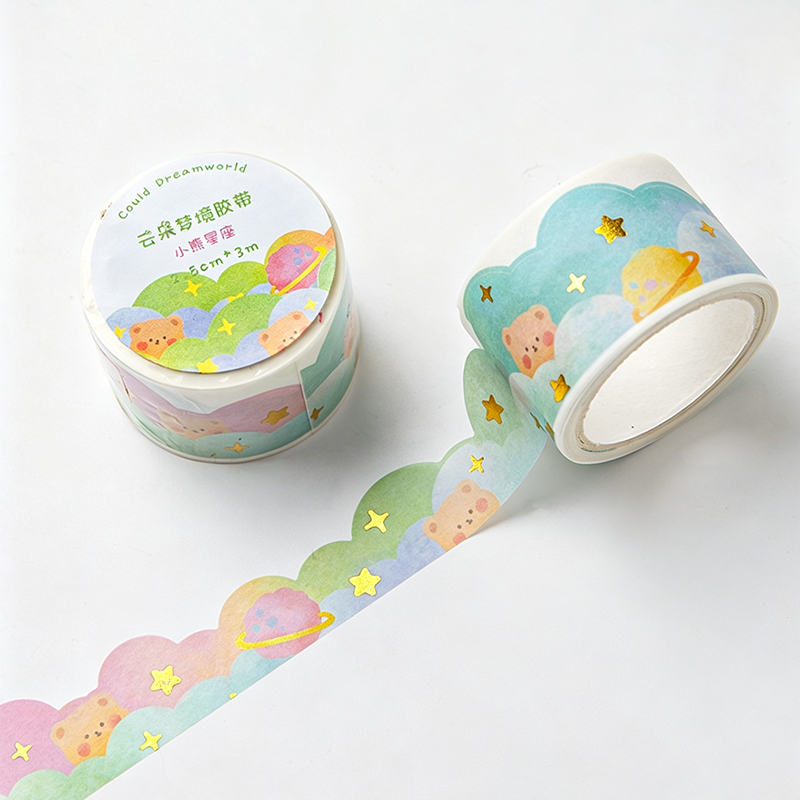 Die Cut Cloud Print Washi Tape
