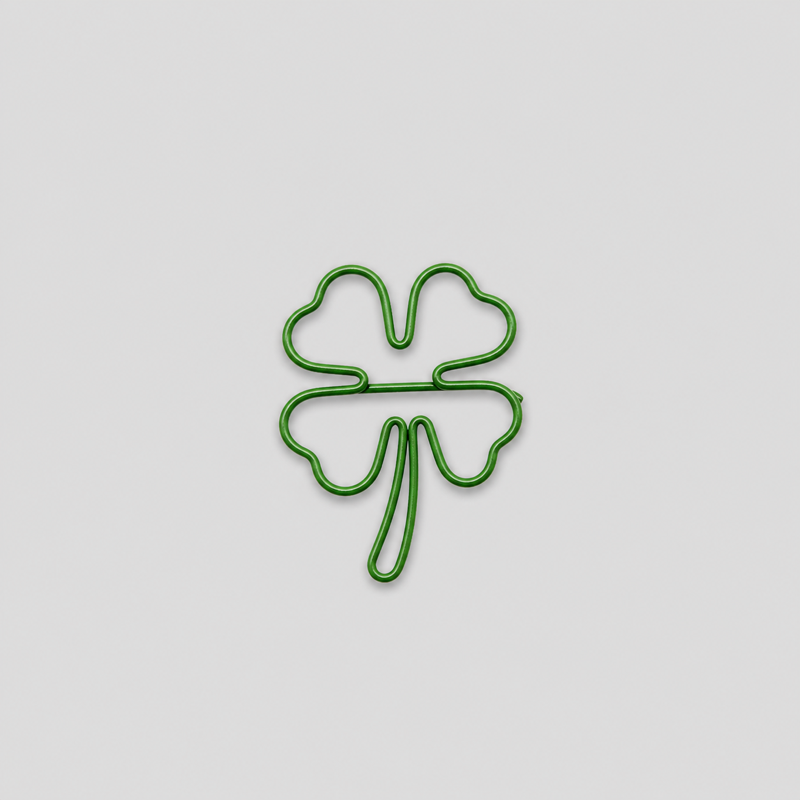 10PCS Creative Four Leaf Clover Shape Metal Paper Clips