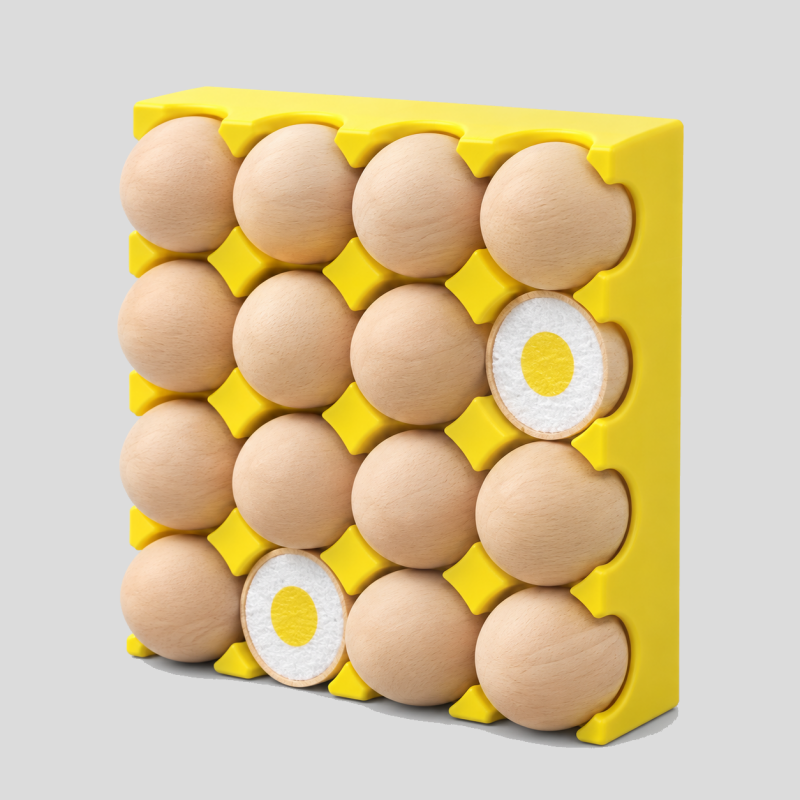 Egg Tray Fridge Magnet Set