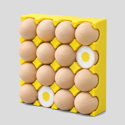 Egg Tray Fridge Magnet Set