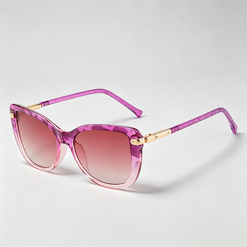 Cat Eye Retro Two-Tone Sunglasses