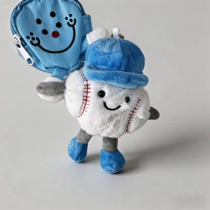 Baseball Plush Keychain Charm - Shopdayla Wholesale - #9074