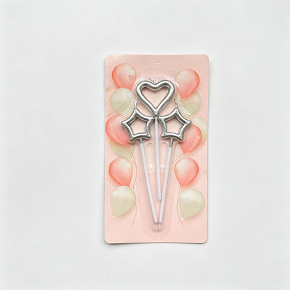 Hollow Heart & Star Birthday C - Shopdayla Wholesale - #2818
