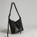 Patent Leather Buckle Hobo Sho - Shopdayla Wholesale - #0706