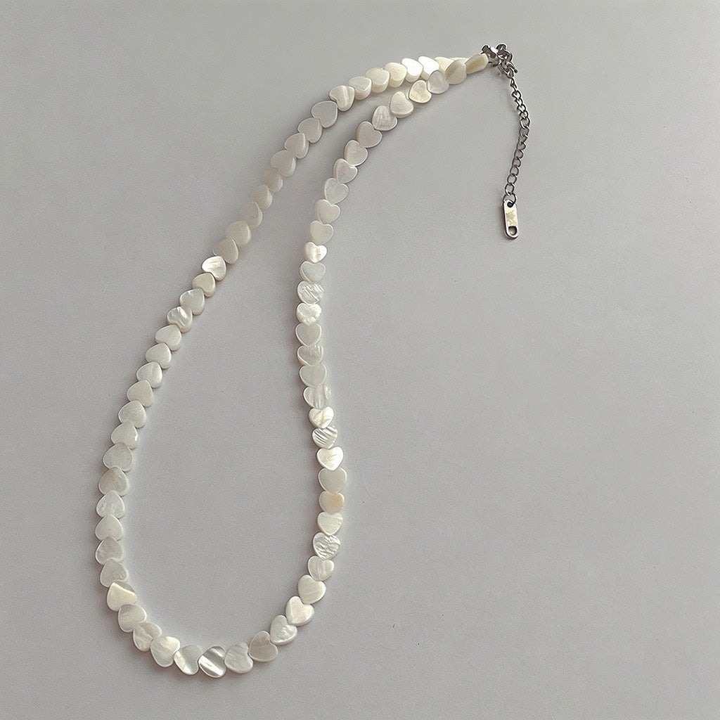 Dainty Mother of Pearl Heart B - Shopdayla Wholesale - #6034