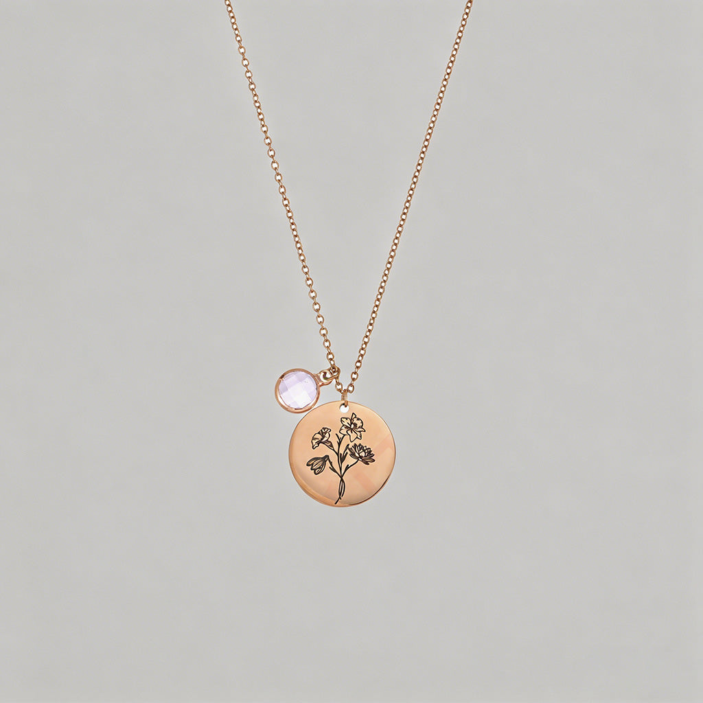 Birth Month Flower & Birthston - Shopdayla Wholesale - #9762
