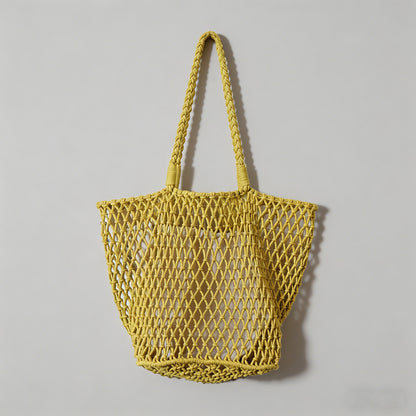 Handmade Crochet Net Tote Bag - Shopdayla Wholesale - #1442