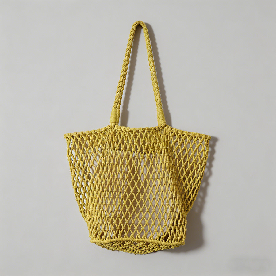 Handmade Crochet Net Tote Bag - Shopdayla Wholesale - #1442