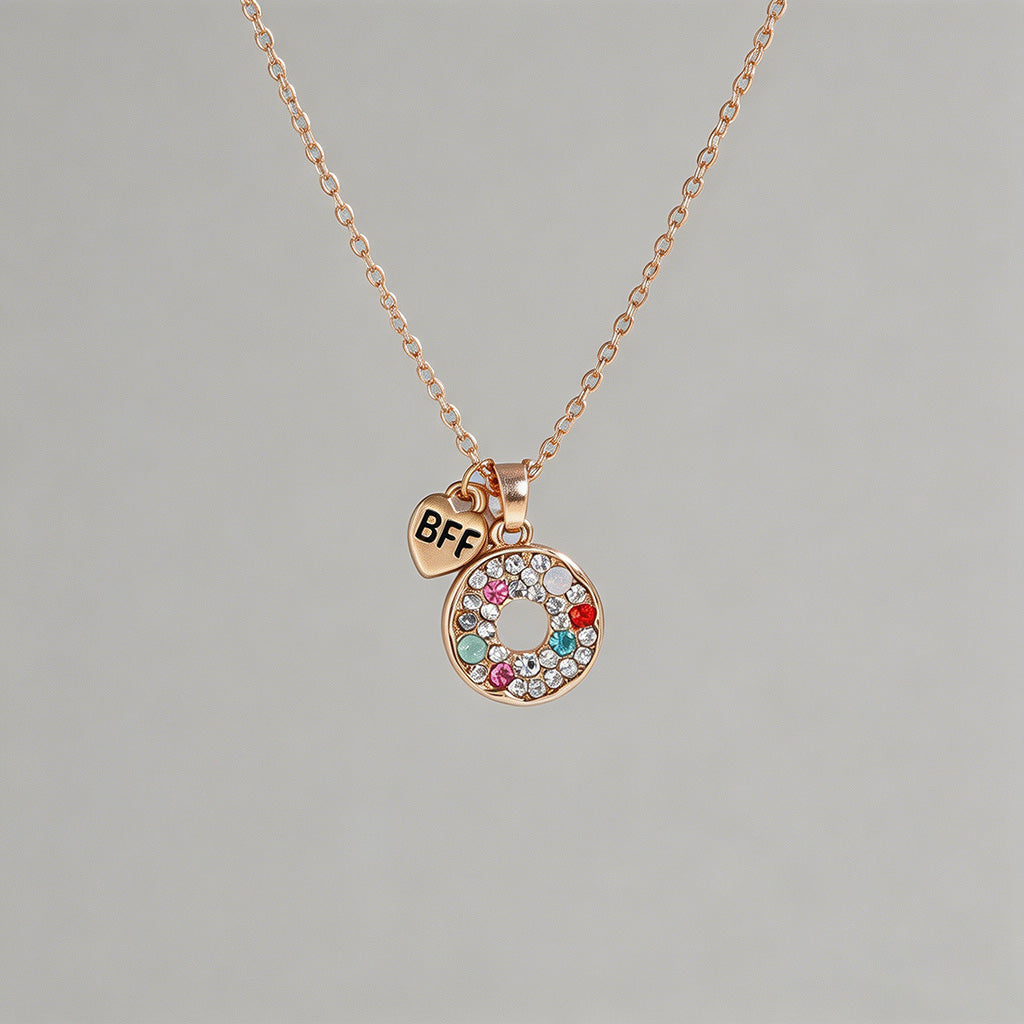 Sparkle Donut BFF Friendship N - Shopdayla Wholesale - #3250