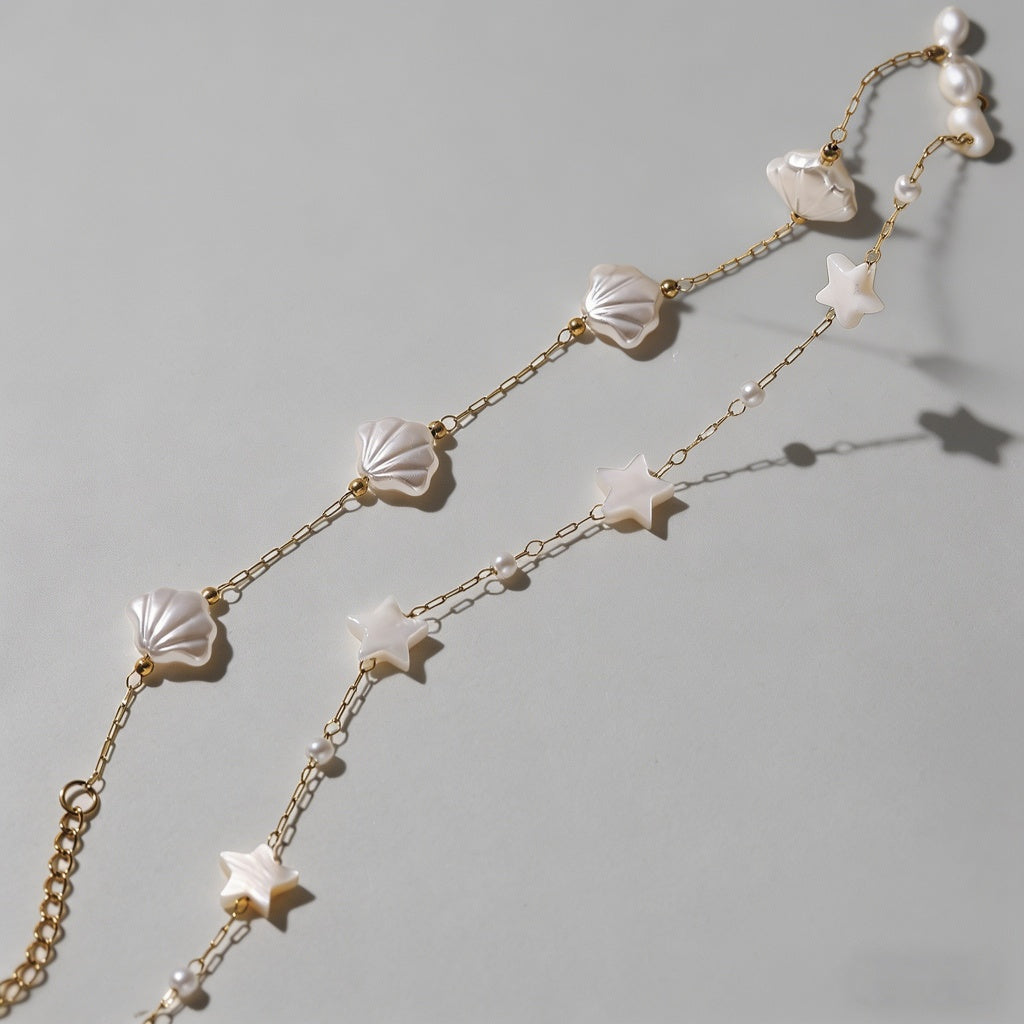Mother-of-Pearl Dainty Gold Br - Shopdayla Wholesale - #3218