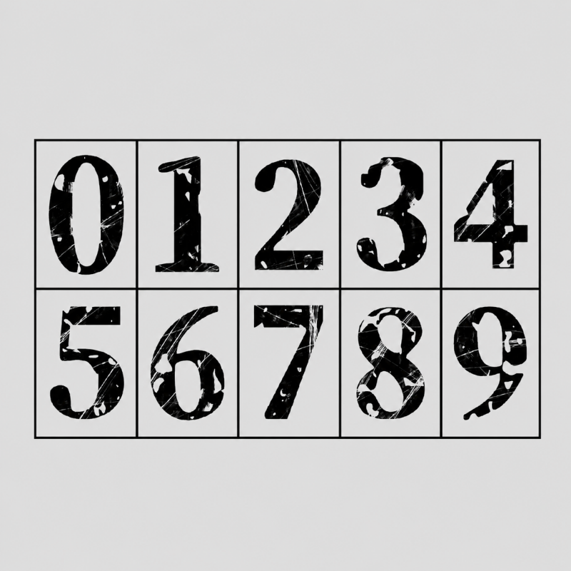 Vintage Number & Letter Wooden - Shopdayla Wholesale - #8978