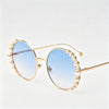 Gold Frame / Blue Lens / One Size