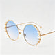 Gold Frame / Blue Lens / One Size