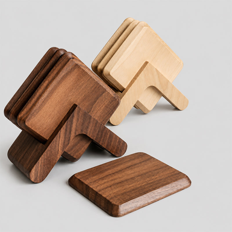 Square Wooden Coaster - Shopdayla Wholesale - #7122