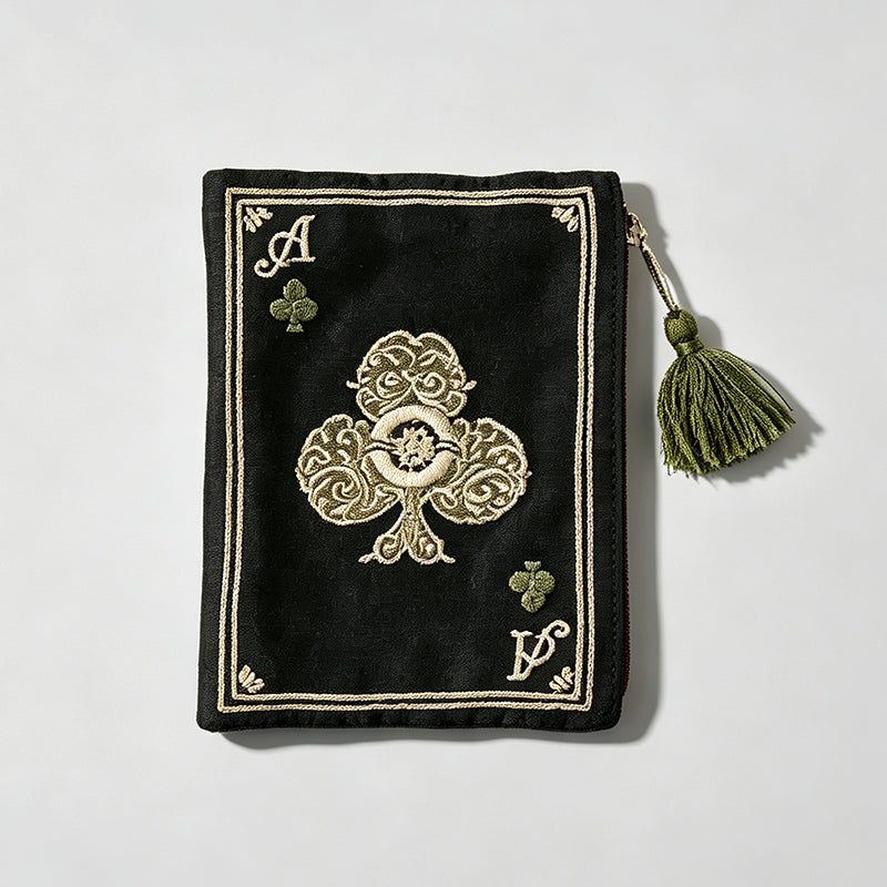 Poker Embroidery Tassel Cosmet - Shopdayla Wholesale - #7442
