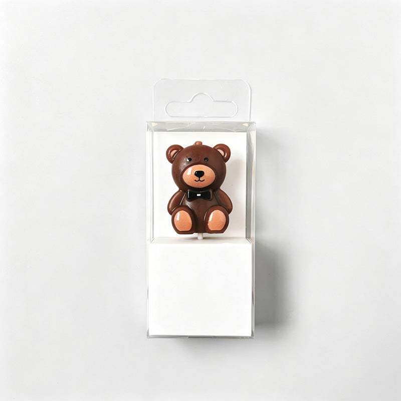 Cute Bear Shaped Birthday Cand - Shopdayla Wholesale - #7346