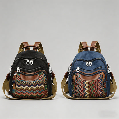Ethnic Style Canvas Backpack - Shopdayla Wholesale - #1986