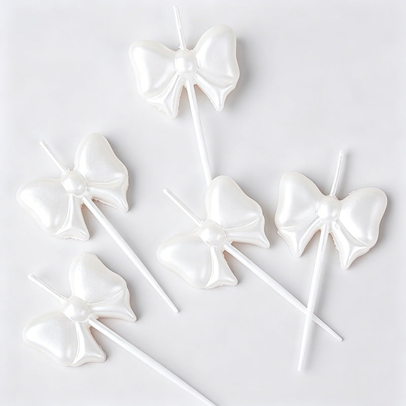 Bow Shaped Birthday Candles (5 - Shopdayla Wholesale - #3794