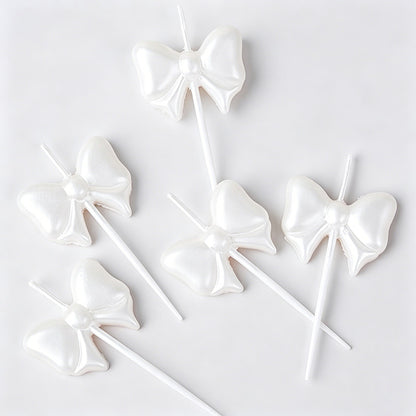 Bow Shaped Birthday Candles (5 - Shopdayla Wholesale - #3794