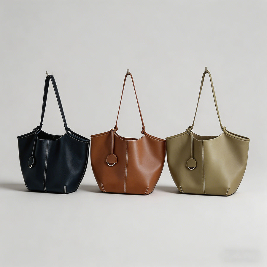 Minimalist Stitch Detail Tote - Shopdayla Wholesale - #1970