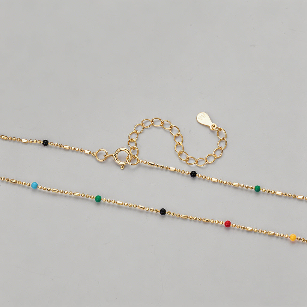 Multicolor Enamel Bead Sparkle - Shopdayla Wholesale - #8306