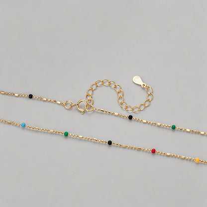 Multicolor Enamel Bead Sparkle - Shopdayla Wholesale - #8306
