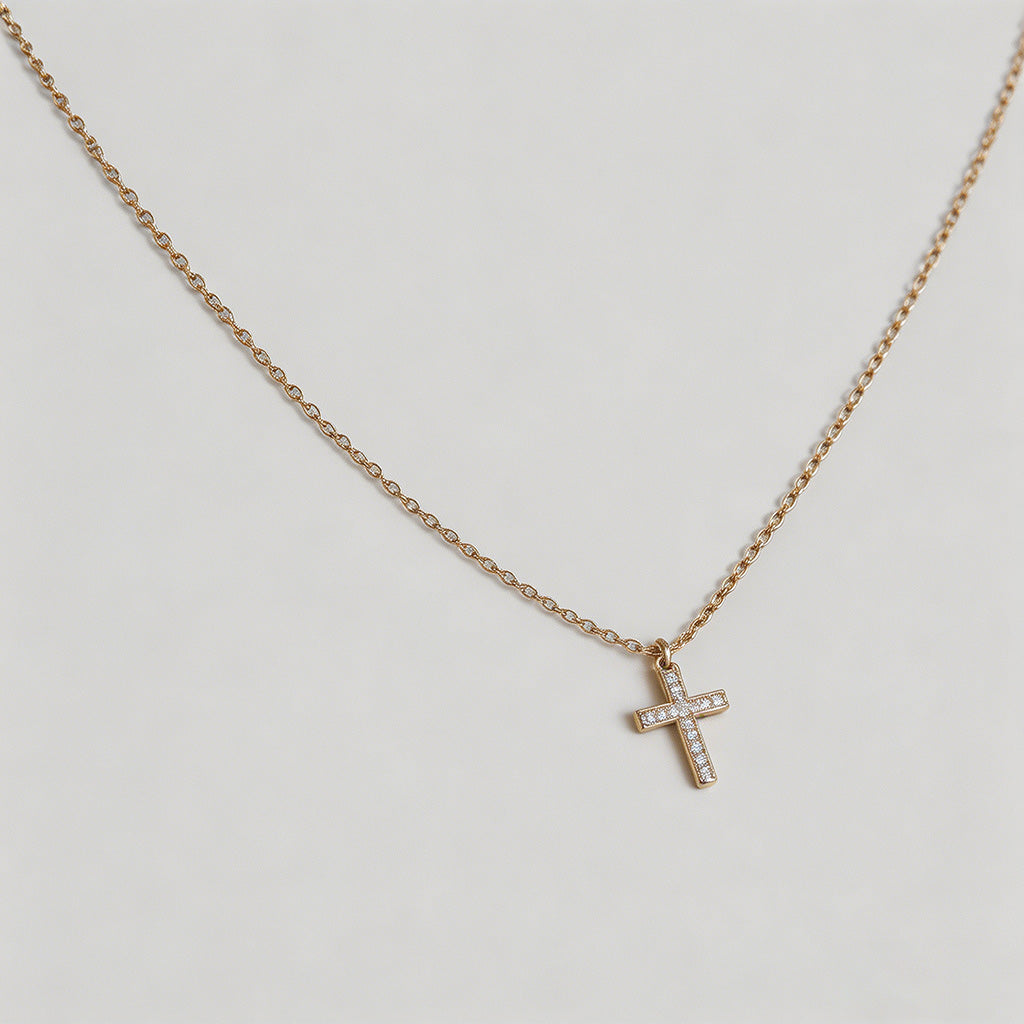 Double Cross Pendant Necklace - Shopdayla Wholesale - #8130