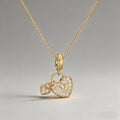 Heart Lock&Cross Pendant Neckl - Shopdayla Wholesale - #7506