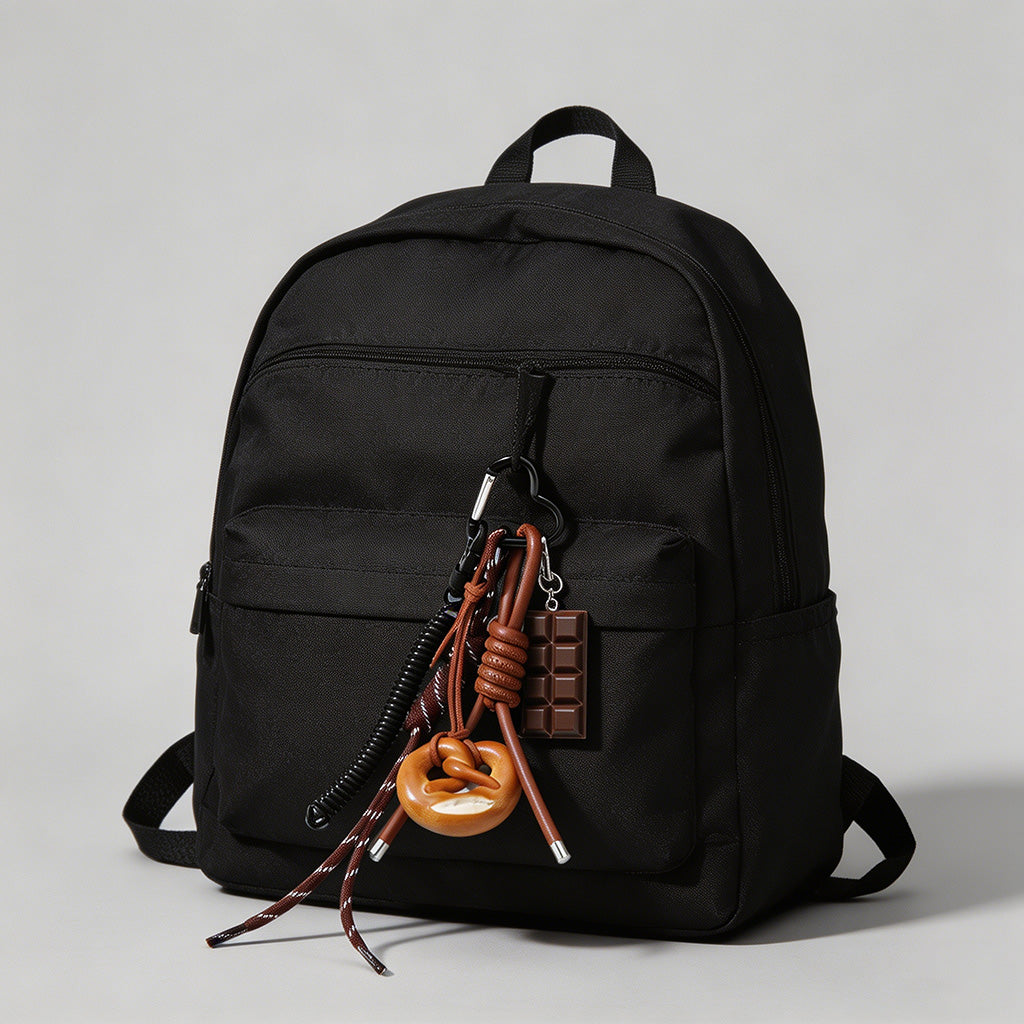 Chocolate & Pretzel Bag Charm
