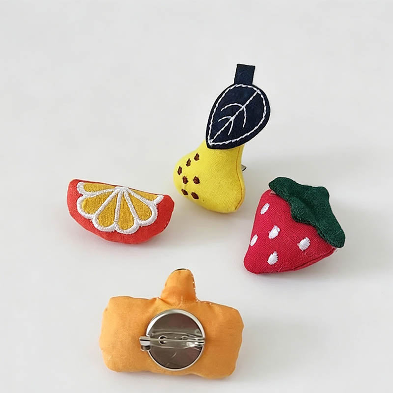 Fabric Fruit Brooch Pin - Shopdayla Wholesale - #6850
