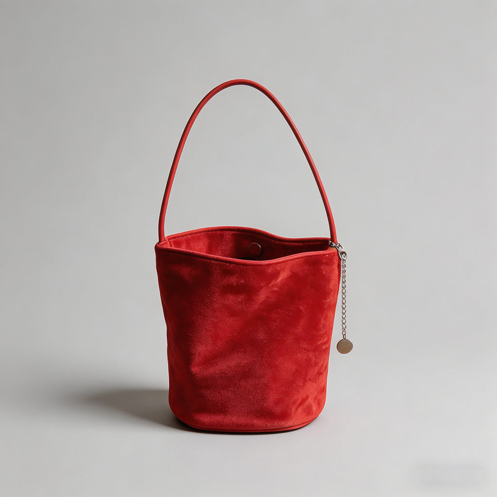 Faux Suede Mini Bucket Underar - Shopdayla Wholesale - #6818