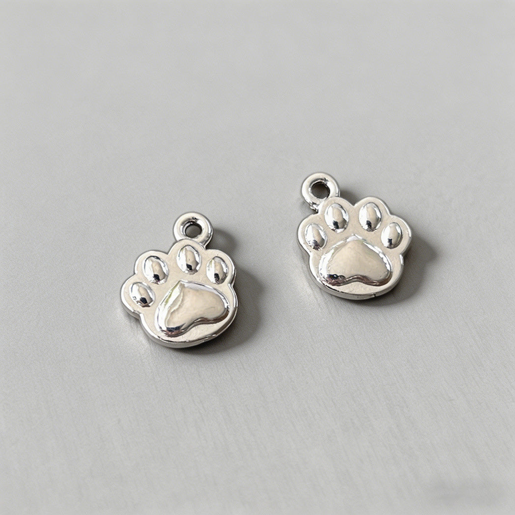 Adorable Alloy Cat Paw Print D - Shopdayla Wholesale - #7234