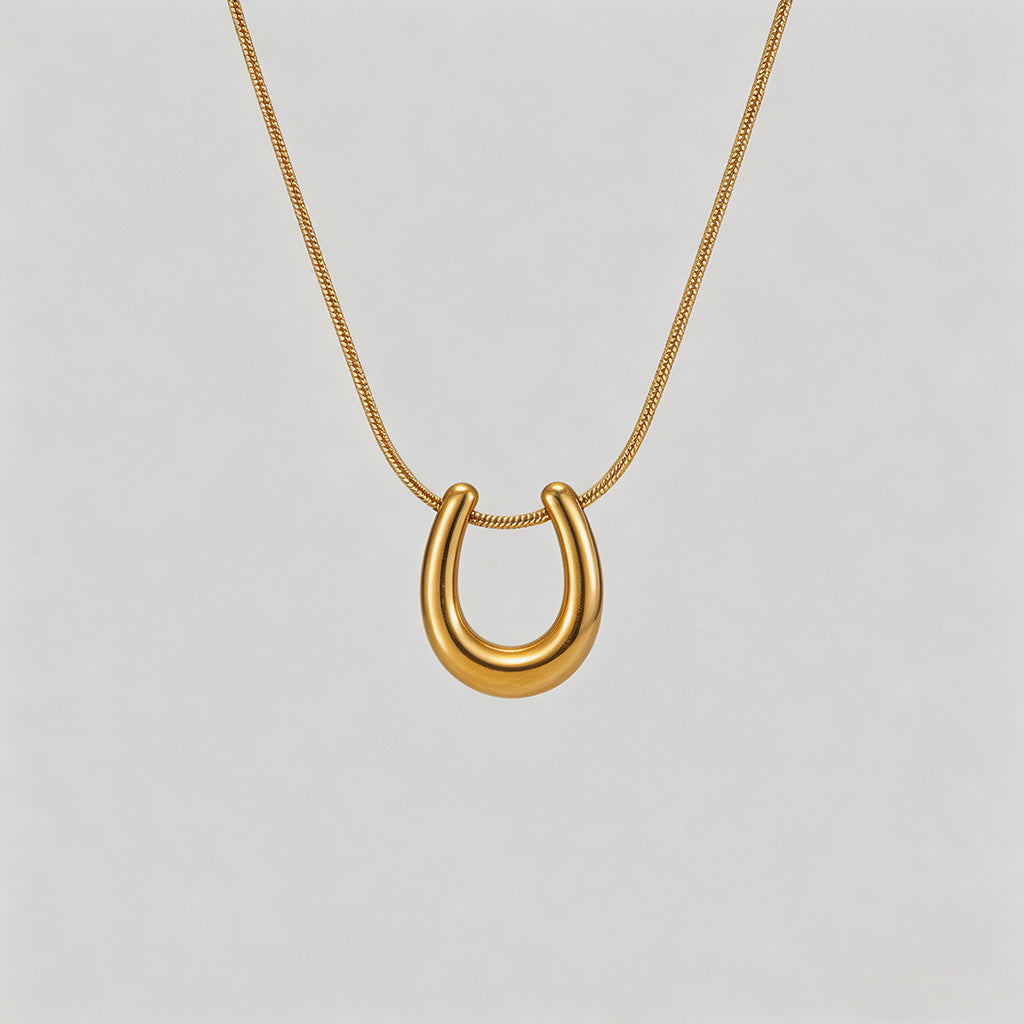 Open Shape Snake Chain Necklac - Shopdayla Wholesale - #0850