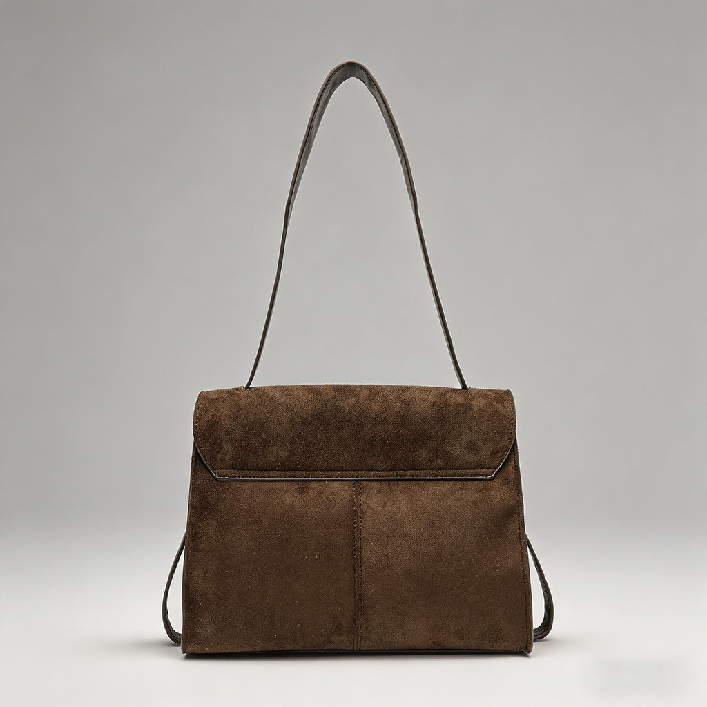 Suede & Leather Flap Shoulder - Shopdayla Wholesale - #3522