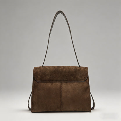 Suede & Leather Flap Shoulder - Shopdayla Wholesale - #3522