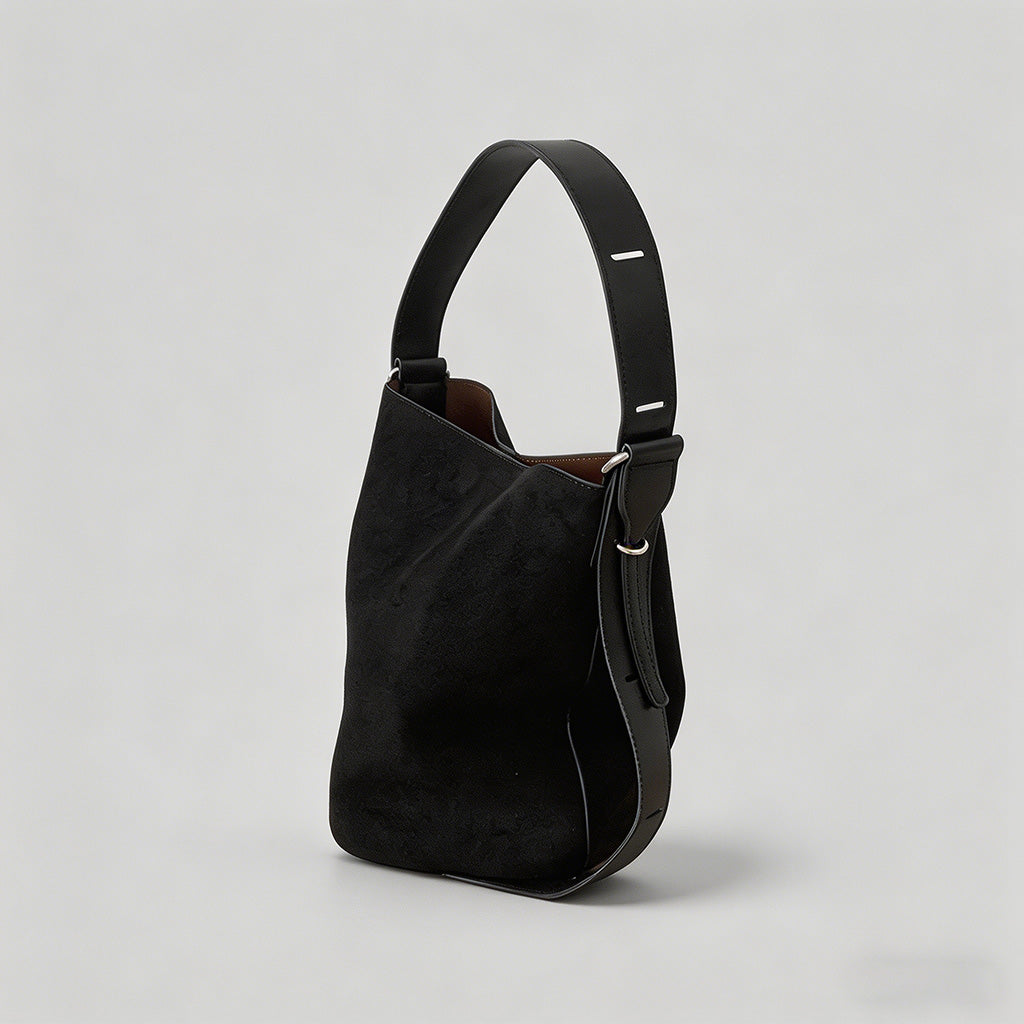 Vintage Suede Bucket Bag