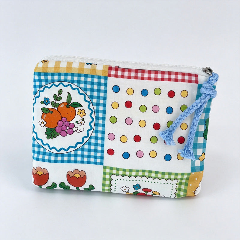 Everyday Bunny Printed Fabric Mini Pouch
